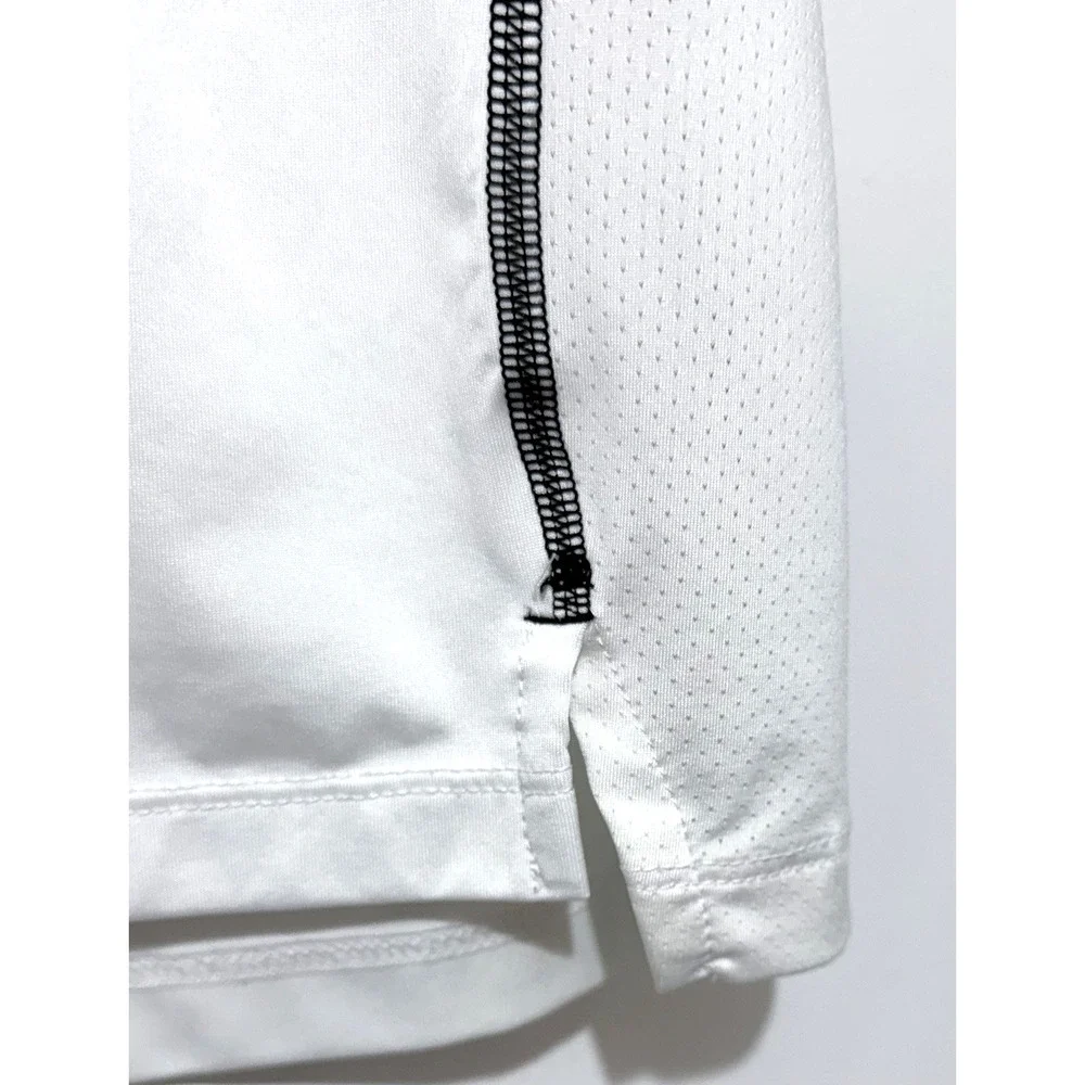 Nike Pro Dri-FIT Performance Slim Fit Mens T Shirt L White Crew Neck Logo